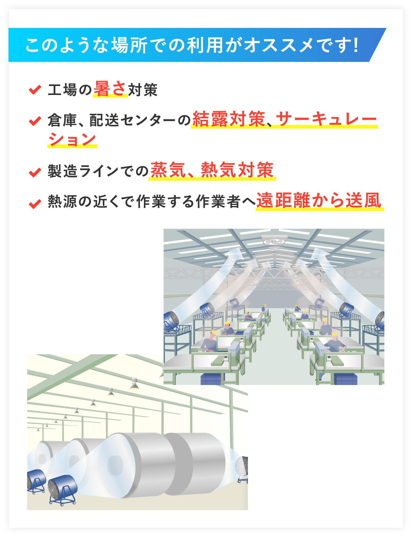 大型送風機 扇風機 ファン 熱中症対策 アセチレン 酸素 200v